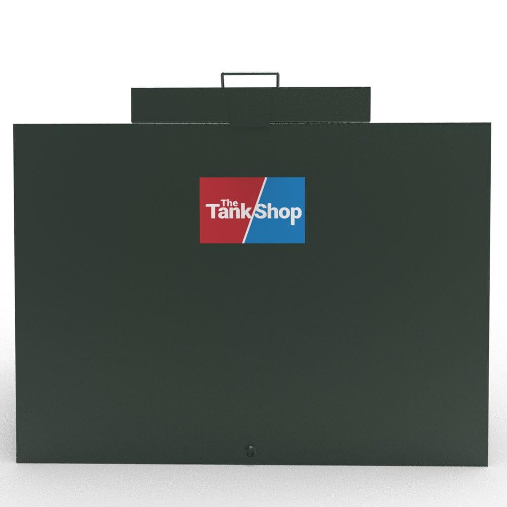 2000 Litres Steel Bunded Oil Tank with Lockable Lid - Low Profile