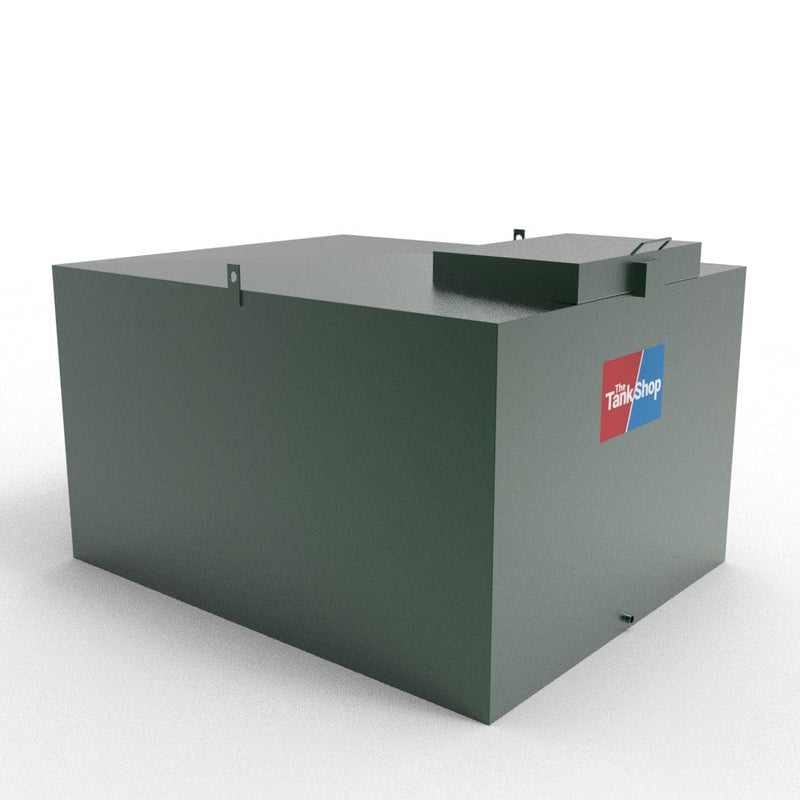 1500 Litres Steel Bunded Oil Tank with Lockable Lid - Low Profile