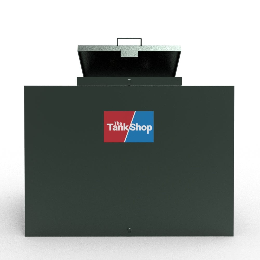 2000 Litres Steel Bunded Oil Tank with Lockable Lid - Low Profile