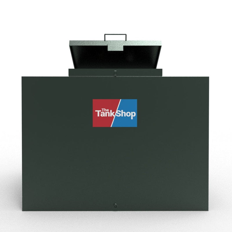 800 Litres Steel Bunded Oil Tank with Lockable Lid - Low Profile