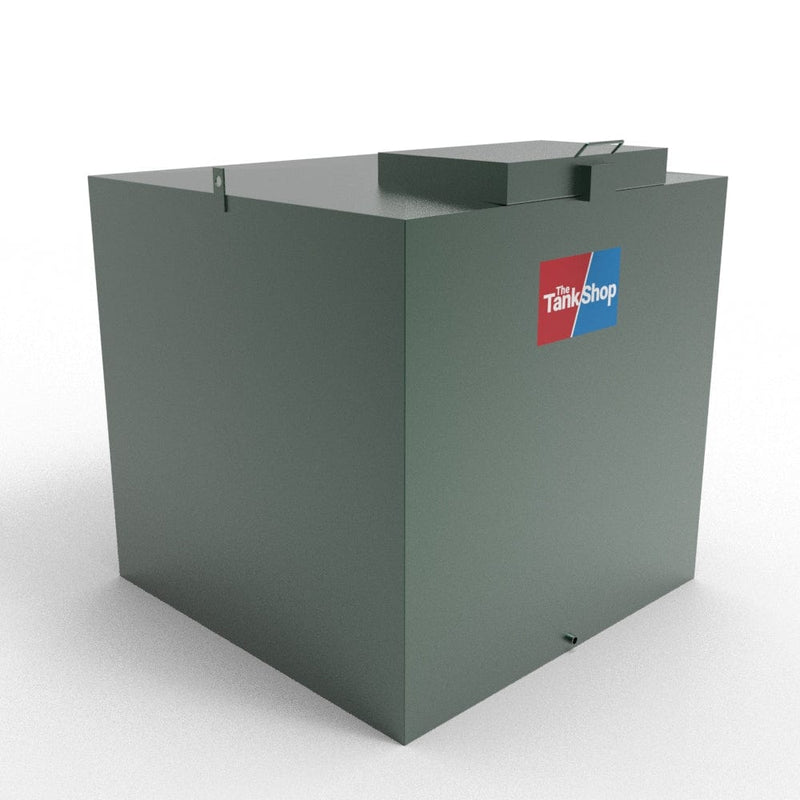 1500 Litres Steel Bunded Oil Tank with Lockable Lid - Cube