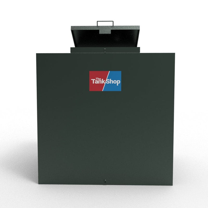 1500 Litres Steel Bunded Oil Tank with Lockable Lid - Cube
