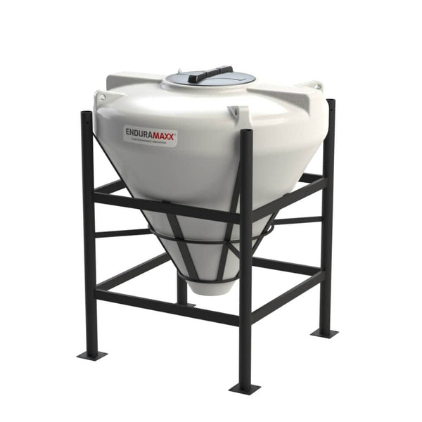Enduramaxx 600 Litre 60 Degree Conical Tank - Closed Top - Natural - with Stand