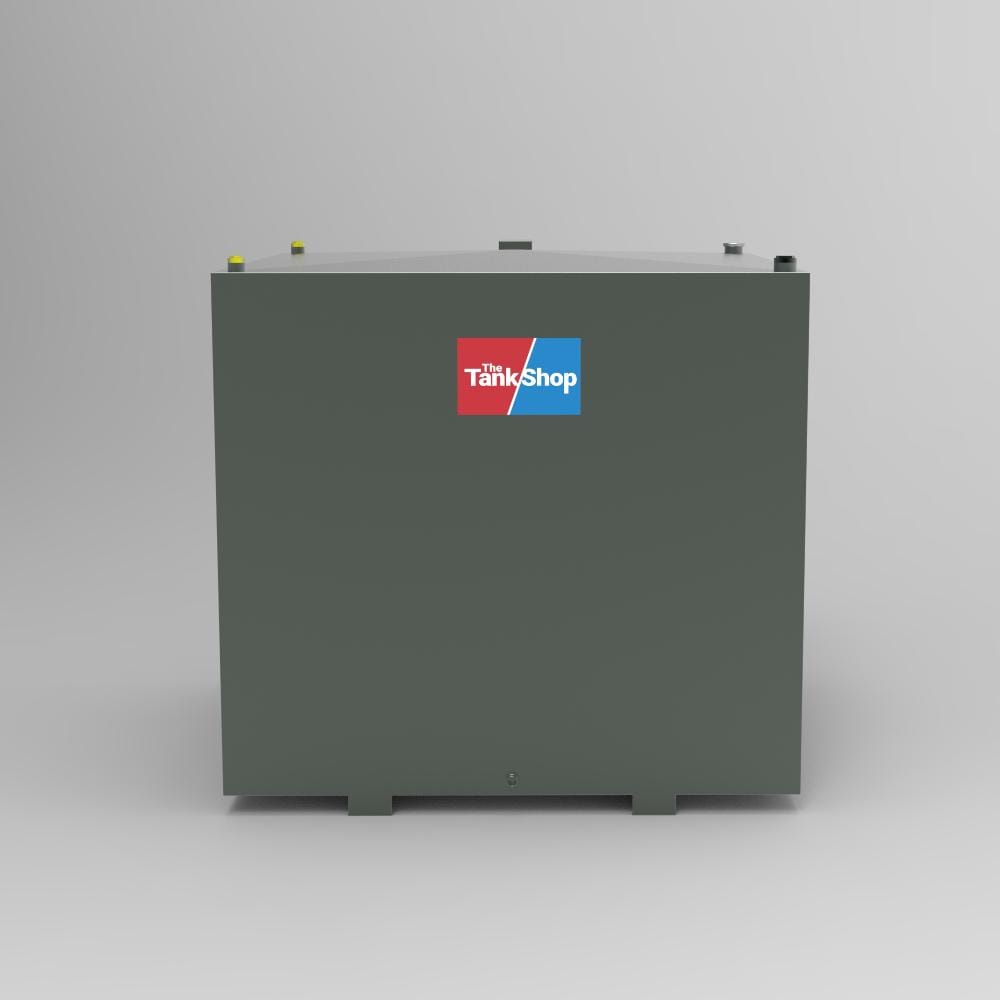 2700 Litre Steel Bunded Oil tank with Channel Runners End View