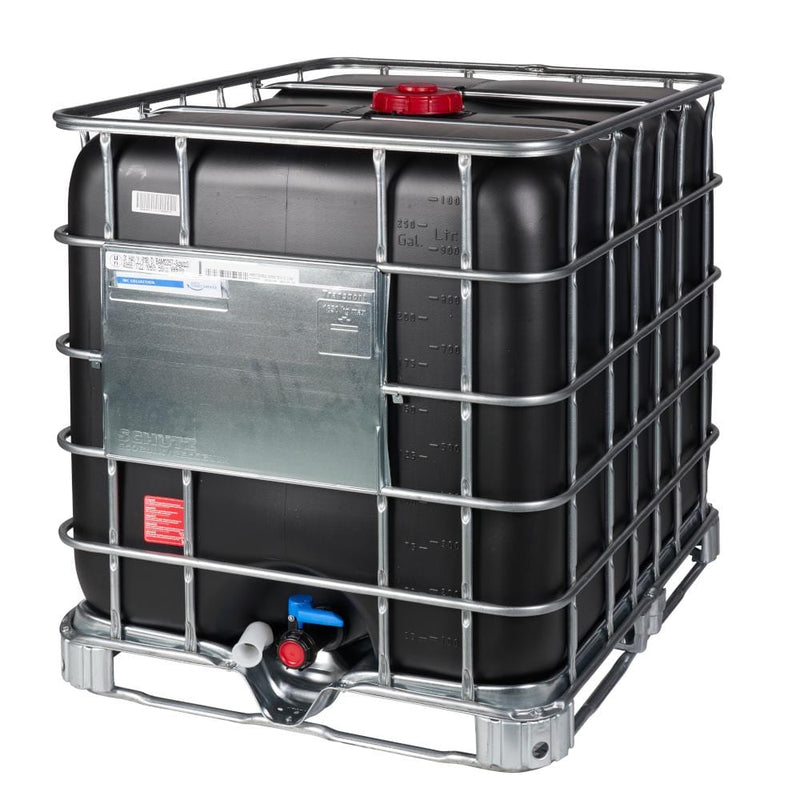 1000 Litre IBC in Black Side View