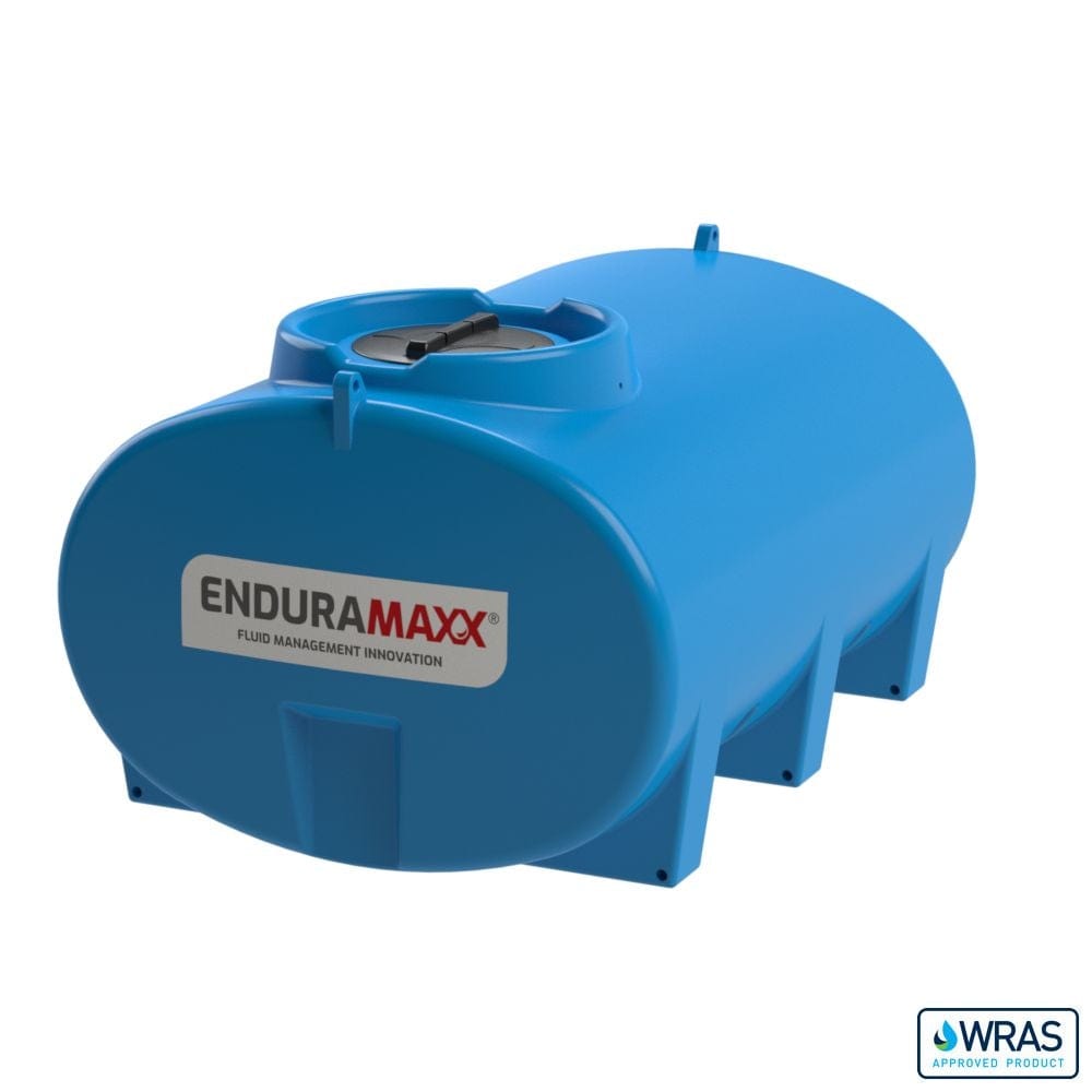 Enduramaxx 2000 Litre Horizontal Transportable Water Tank in blue