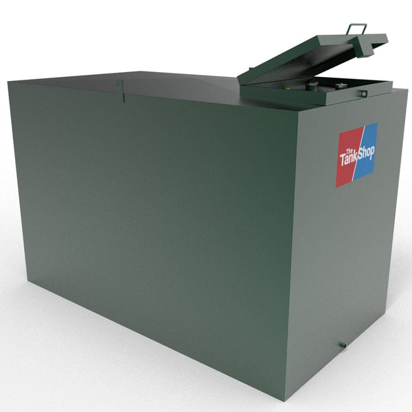 1800 Litres Steel Bunded Oil Tank with Lockable Lid