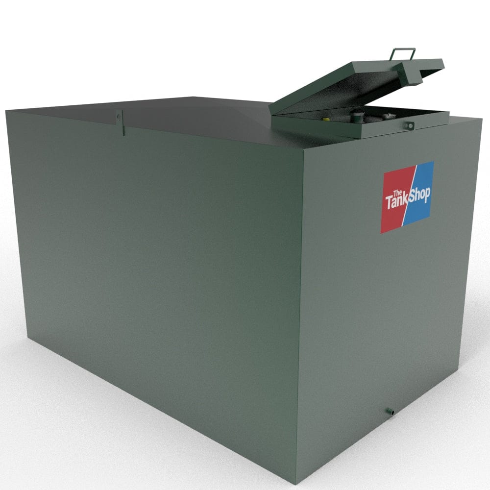 2400 Litres Steel Bunded Oil Tank with Lockable Lid