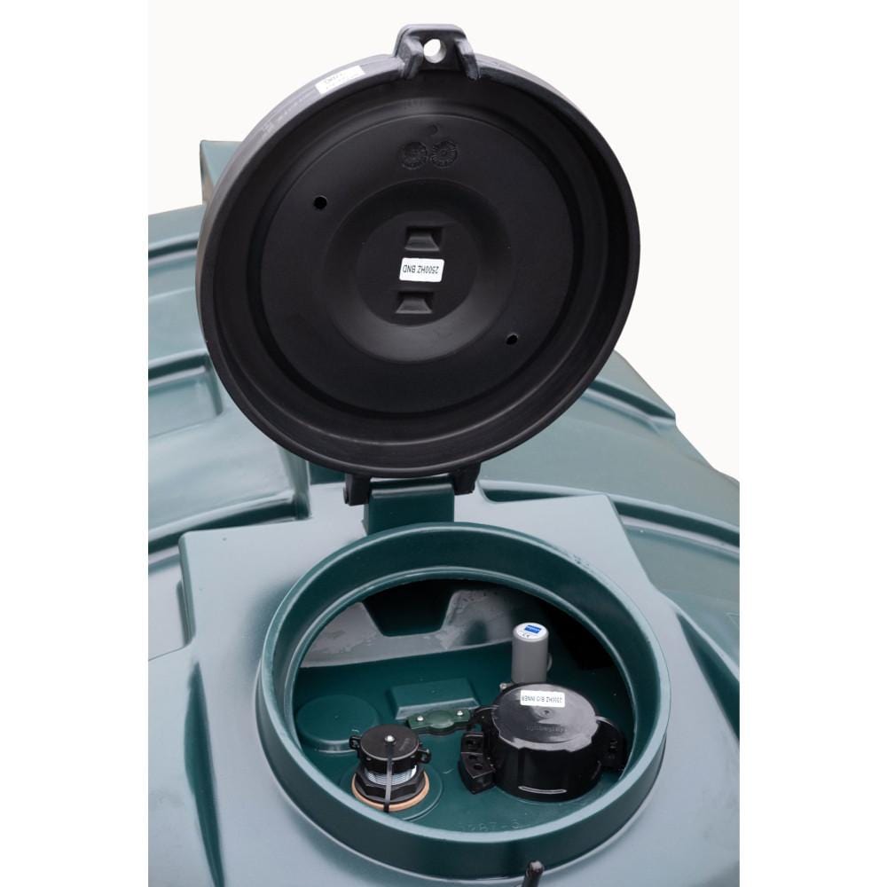 Lid Open of Harlequin 2500ITE Oil Tank