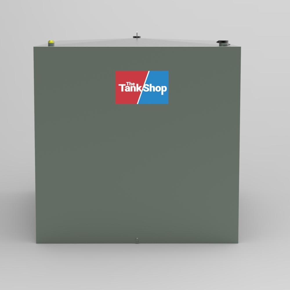 2500 Litre Steel Single Skin Oil Tank - Front View