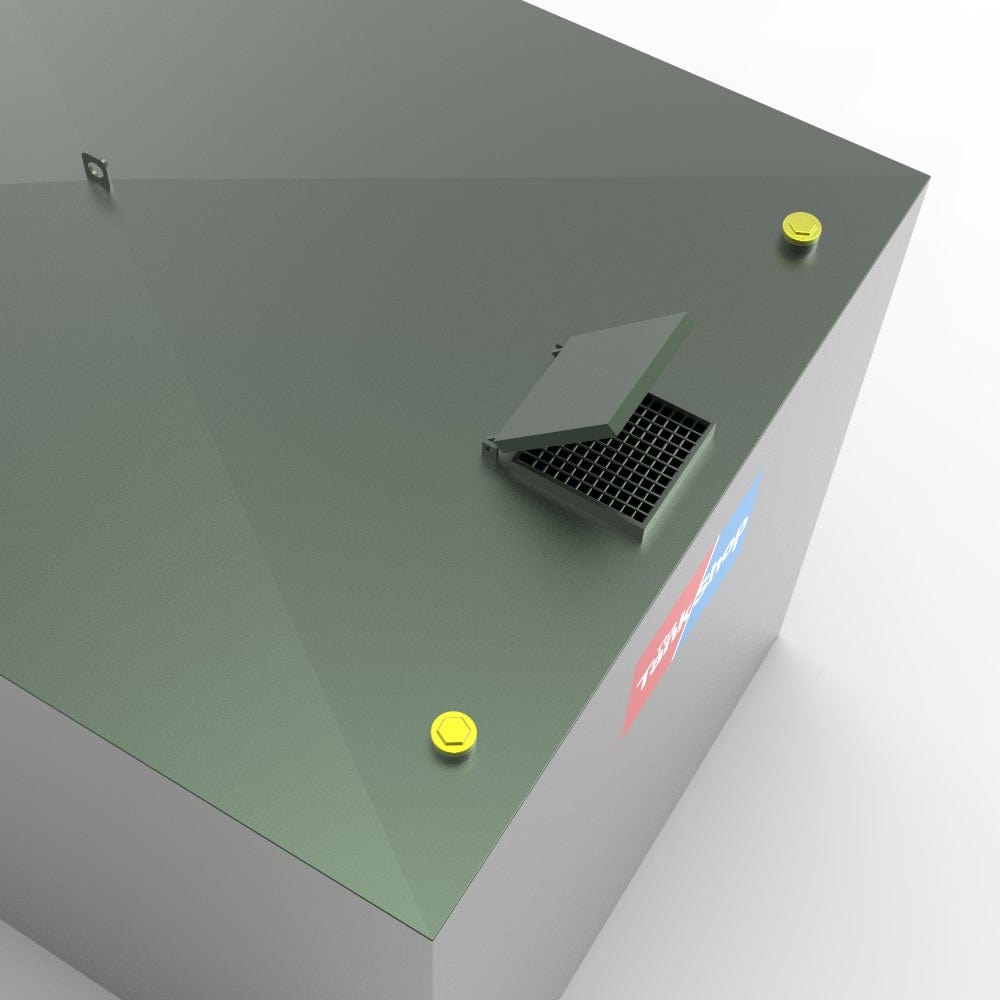 2000 Litre Steel Bunded Waste oil Tank from The Tank Shop Grate Mesh View