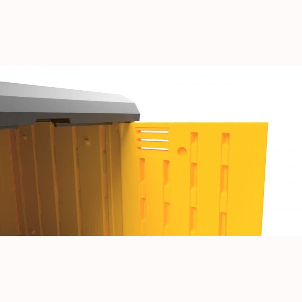 IBC Spill Pallet with Hard Secure Cover -1100 Litre Sump - Jonesco HC1-YE-YE