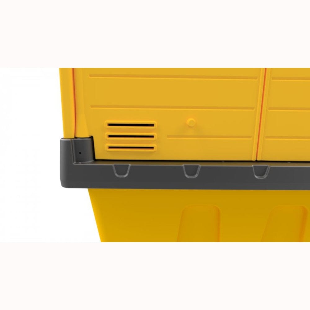 IBC Spill Pallet with Hard Secure Cover -1100 Litre Sump - Jonesco HC1-YE-YE