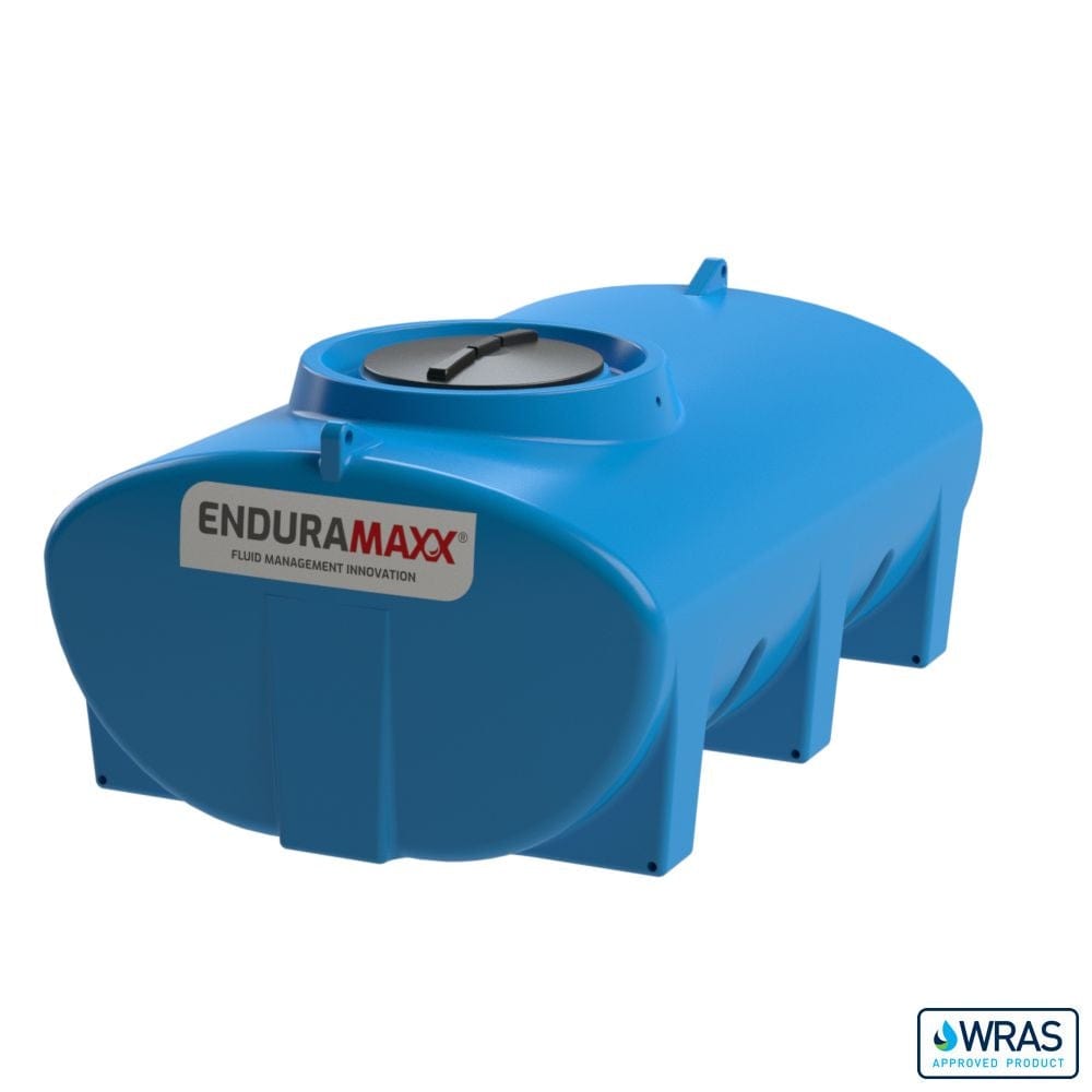 Enduramaxx 3000 Litre Horizontal Transportable Water Tank in blue