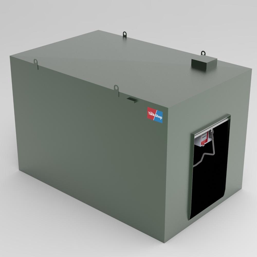 30000 Litres Steel Bunded Diesel Dispensing Tank - Roller Shutter Door Open