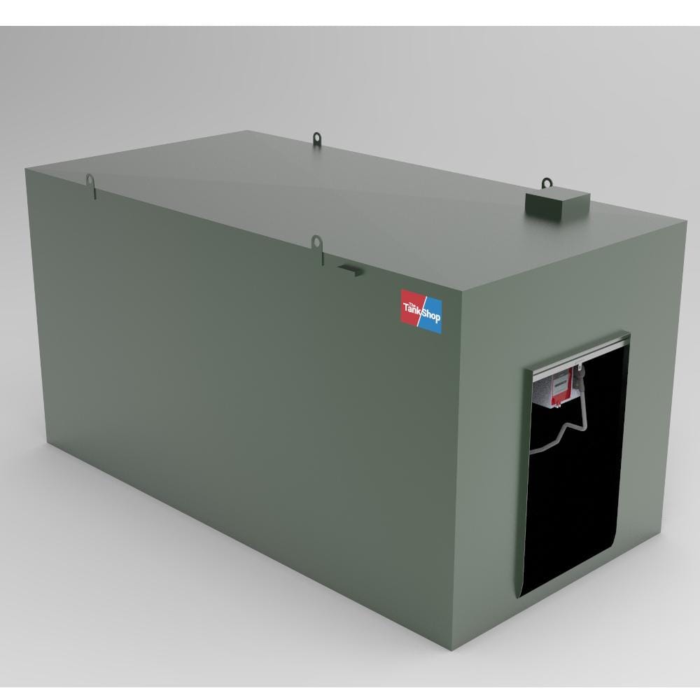 40000 Litres Steel Bunded Diesel Dispensing Tank - Roller Shutter Door Open
