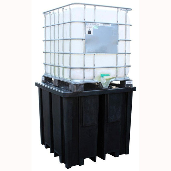Recycled Plastic IBC Spill Pallet- 4 Way Forklift Access- Romold BB1FWR