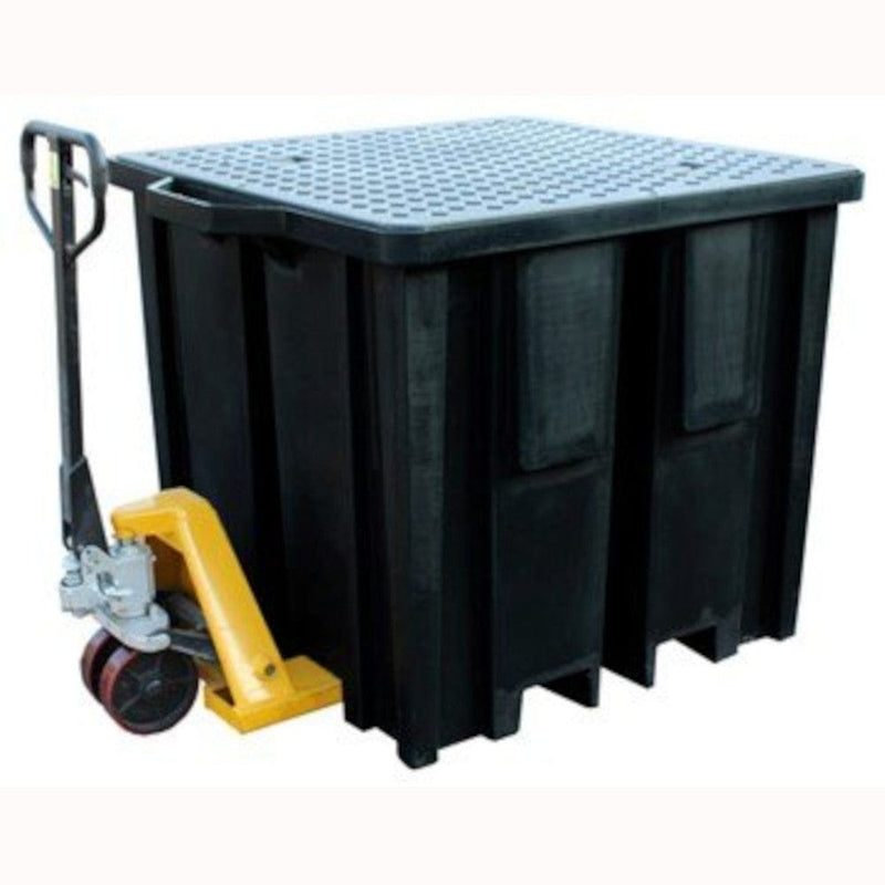Recycled Plastic IBC Spill Pallet- 4 Way Forklift Access- Romold BB1FWR