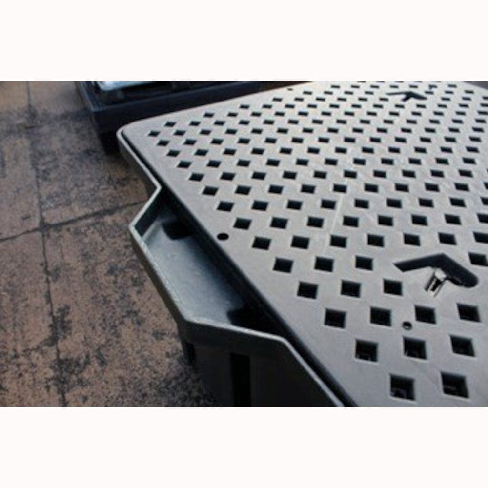 Recycled Plastic IBC Spill Pallet- 4 Way Forklift Access- Romold BB1FWR