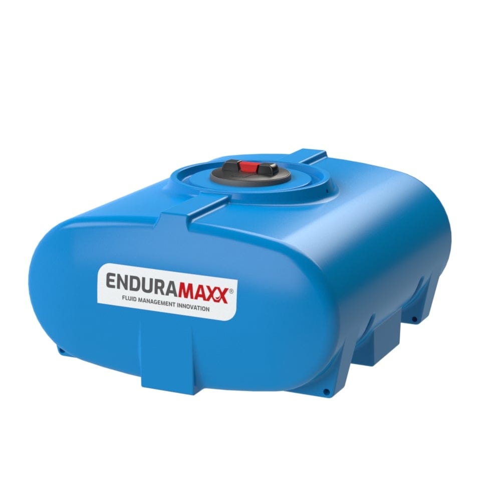 Enduramaxx 500 Litre Horizontal Transportable Water Tank in blue