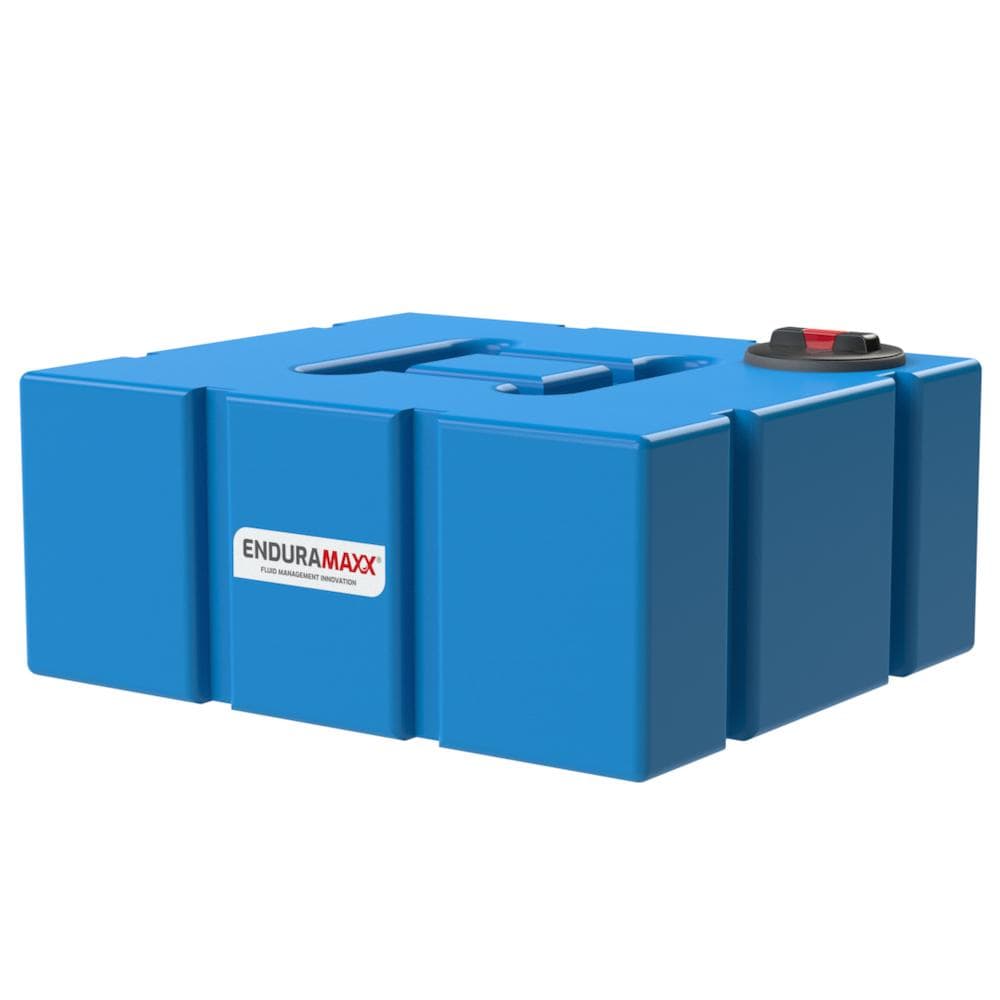 Enduramaxx 500 Litre Low Profile Baffled Water Tank in Boat Blue