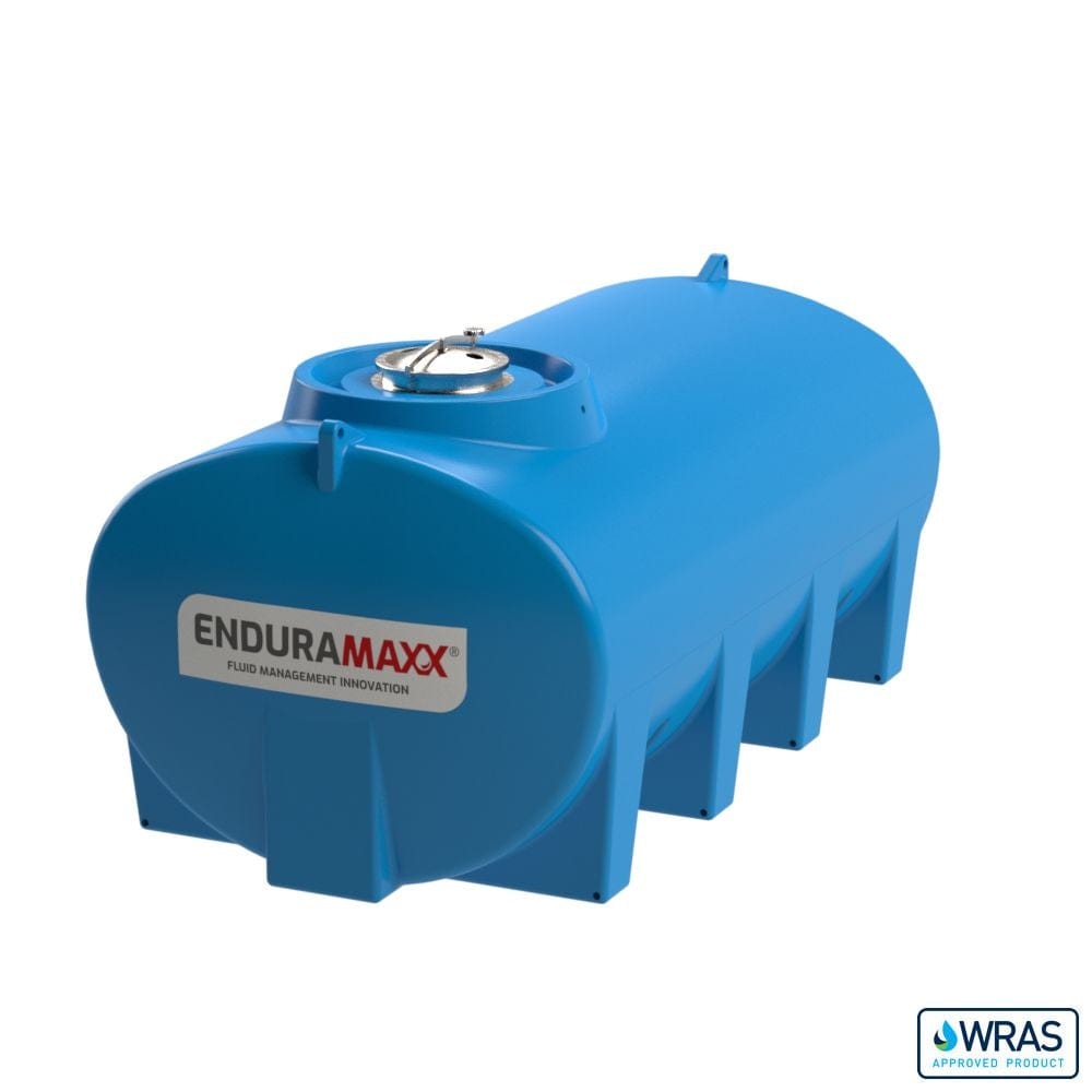 Enduramaxx 6000 Litre Horizontal Transportable Water Tank in Blue
