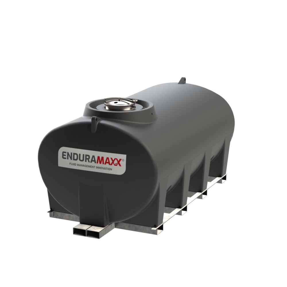 Enduramaxx 6000 Litre Horizontal Transportable Water Tank on Skid Frame