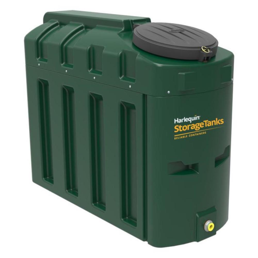 Harlequin 650ITE Plastic Bunded Oil Tank view from front 