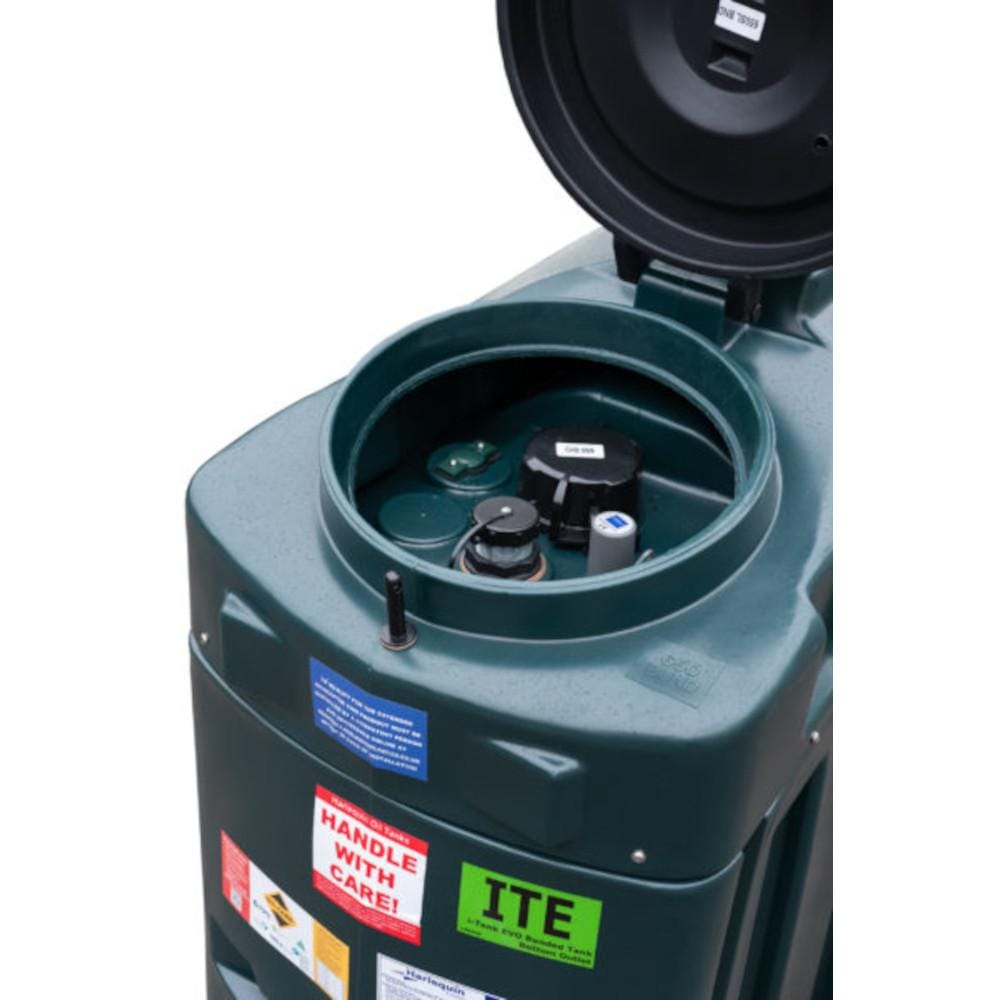 Harlequin 650 Litre Plastic Bunded Oil tank with Open Lid