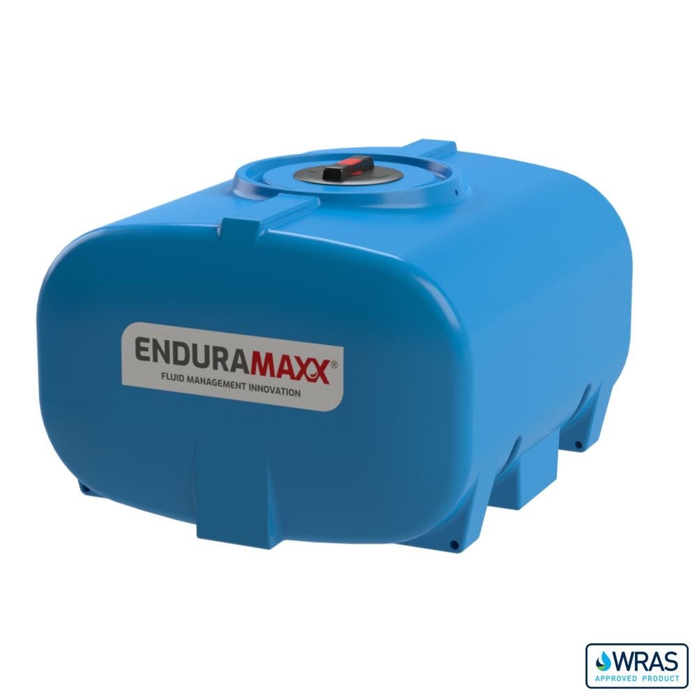 Enduramaxx 700 Litre Horizontal Transportable Water Tank in blue
