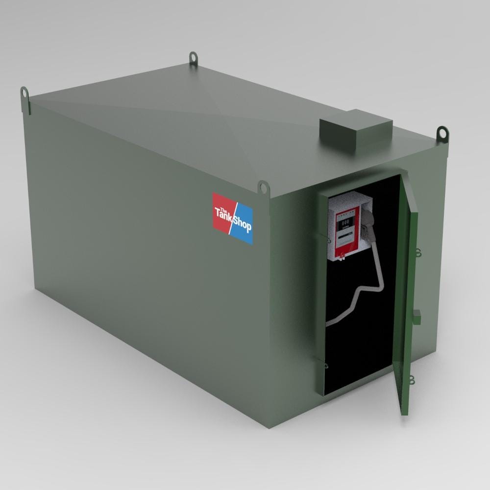 7500 Litres Steel Bunded Diesel Dispensing Tank - Door Open