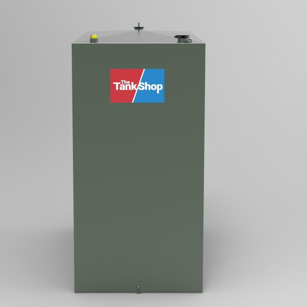 900 Litre Steel Single Skin Oil Tank - Front View