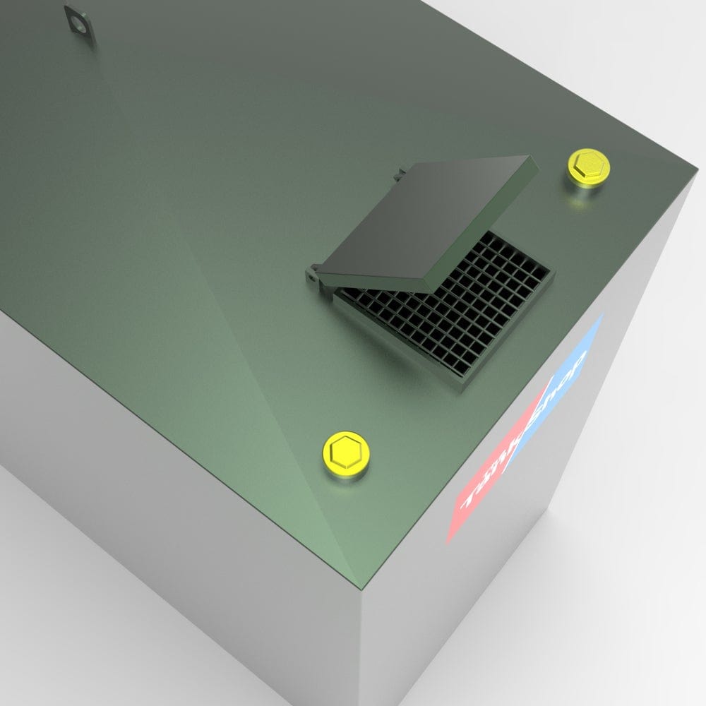 1350 Litre Steel Bunded Waste oil Tank from The Tank Shop Grate Mesh View