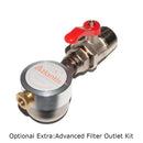 1350 Litre Atlantis Steel Bunded Oil Tank  BUS.1350 Low Profile Advanced Outlet Kit