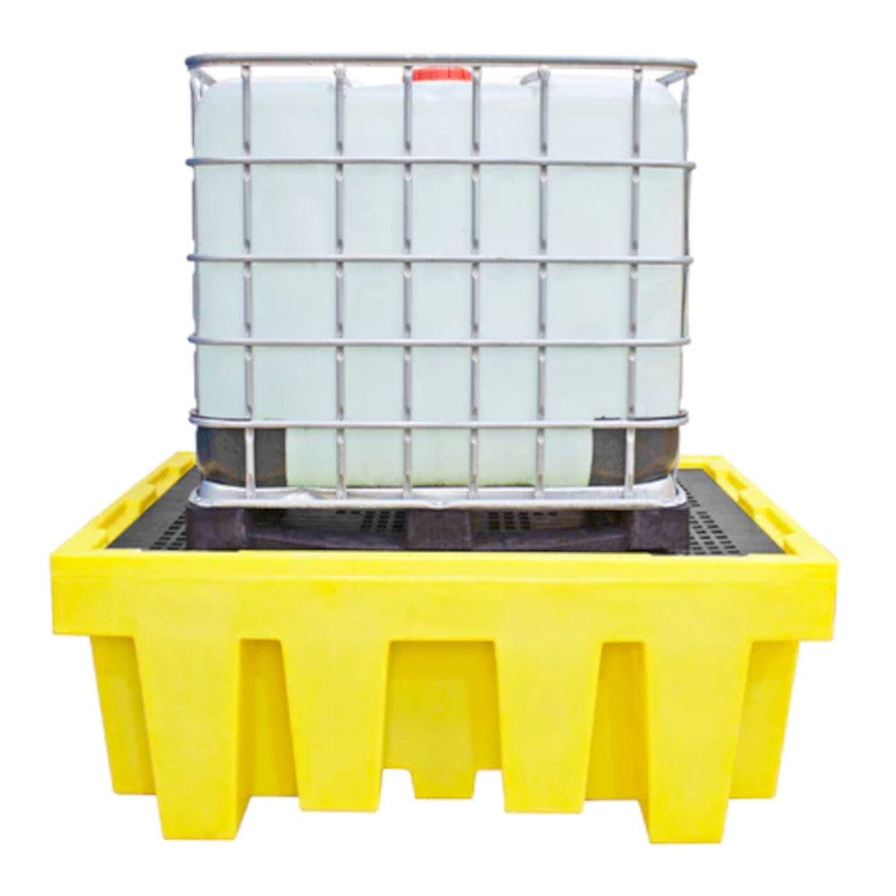 IBC Spill Pallet Bund with Removable Grid - 1100 Litre Sump - Romold BB1