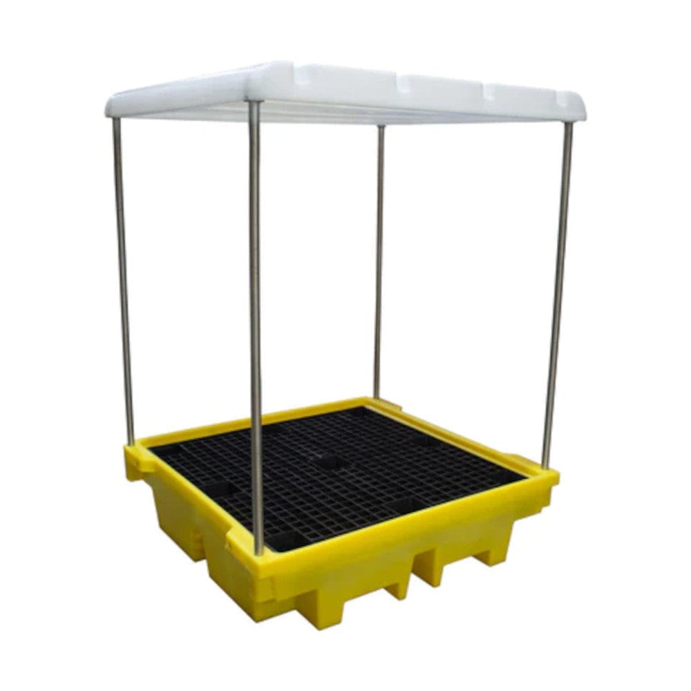 4 Drum Covered Spill Pallet - Romold BP4C