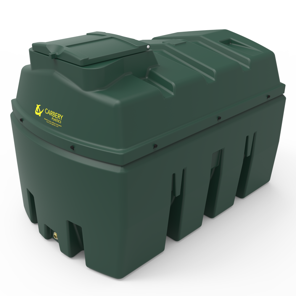 Carbery 2500 Litre horizontal plastic bunded oil tank