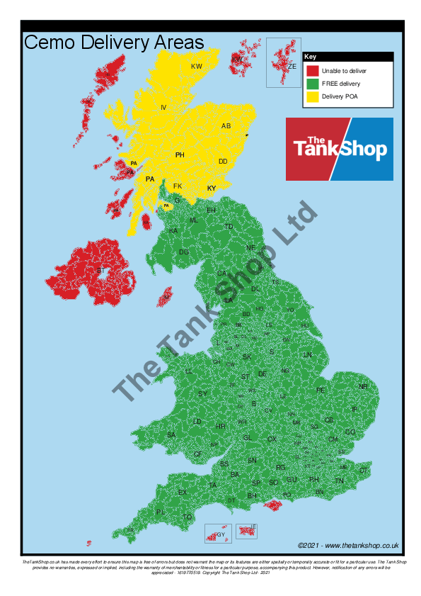 Cemo Delivery Map