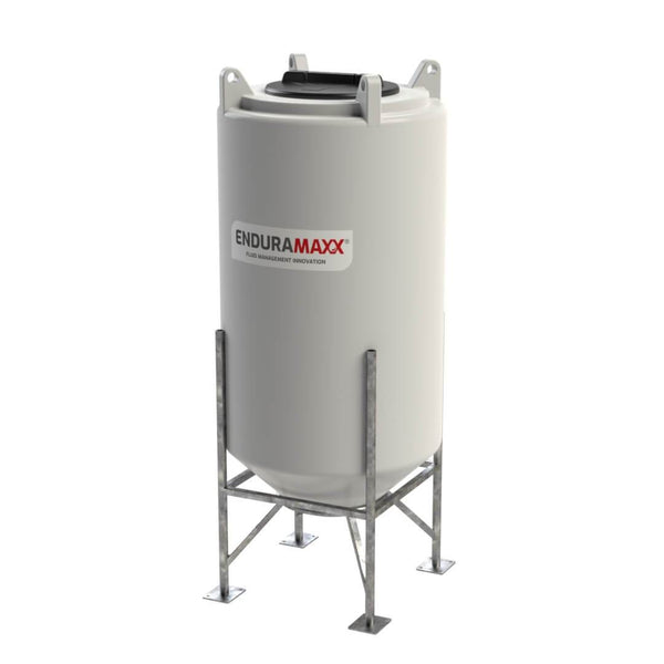 Enduramaxx 250 Litre 45 Degree Conical Tank - Closed Top - Natural - with Stand