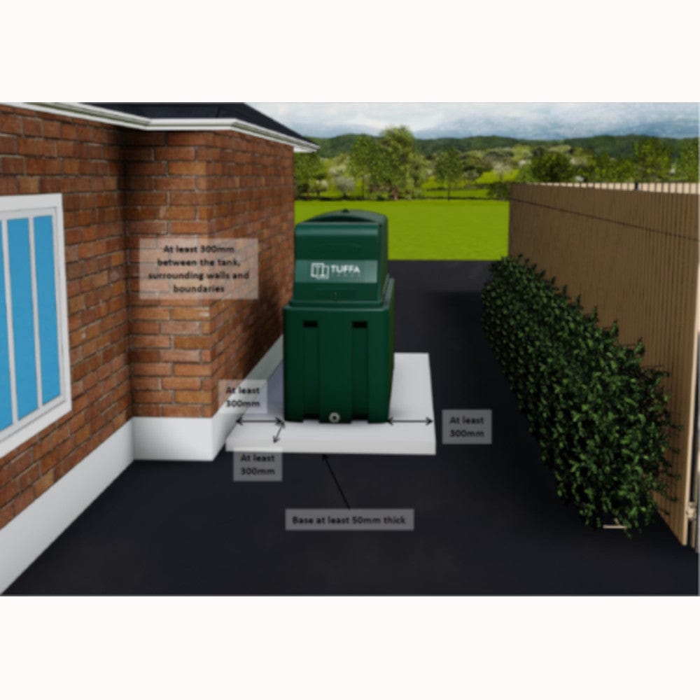 2440 Litre Fire Protected Bunded Oil Tank - Tuffa 2500HBFP