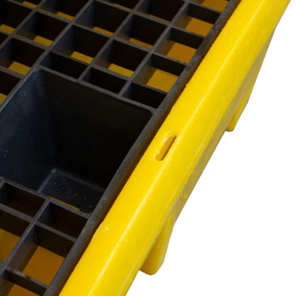 4 Drum Lockable Bunded Spill Pallet with Hard Cover - Romold BP4HC