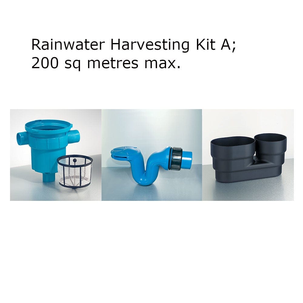 Enduramaxx 1500 Litre Plastic Water Tank in Black Rainwater Harvesting Kit A
