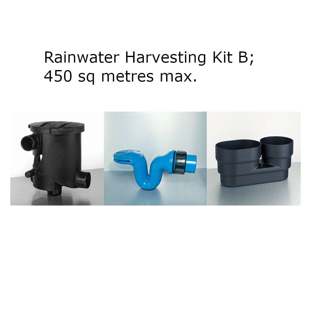 Enduramaxx 20000 Litre Plastic Water Tank in Black Rainwater Harvesting Kit B