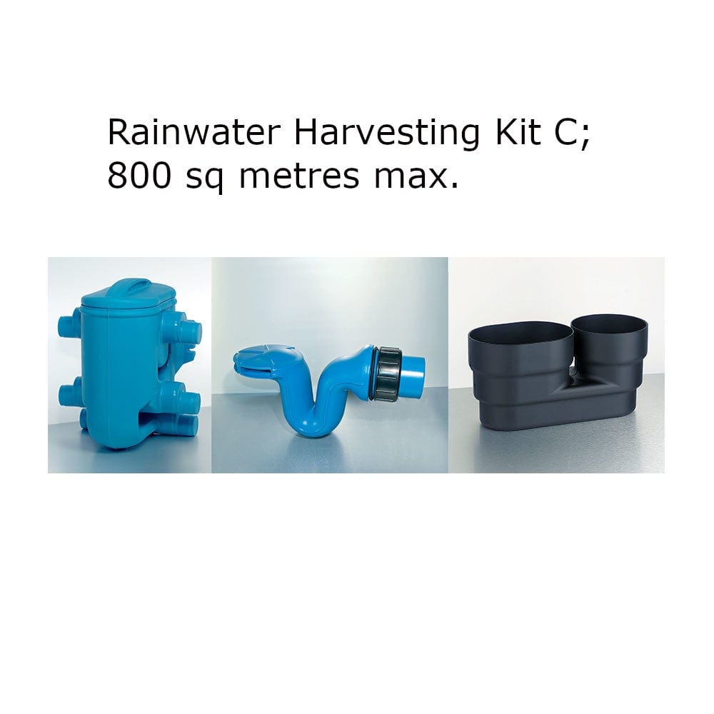 Enduramaxx 20000 Litre Plastic Water Tank in Black Rainwater Harvesting Kit C
